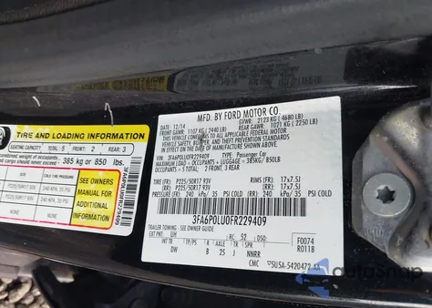 2015 Ford Fusion Hybrid Se из США, поврежденный, VIN 3FA6P0LU0FR229409